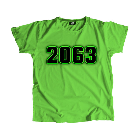 2063 Year Men Women Unisex T-Shirt (Liril Green)