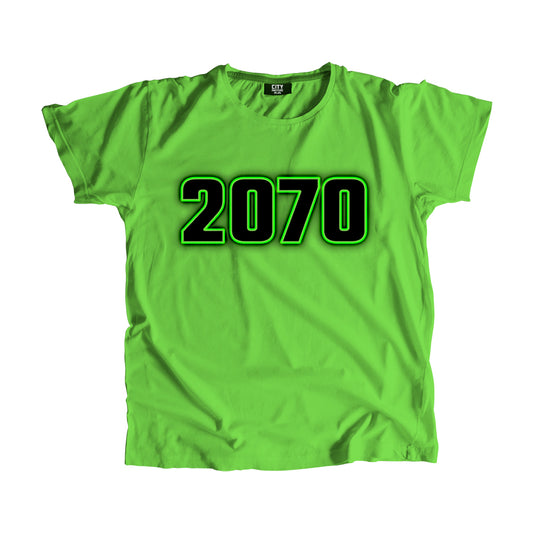 2070 Year Men Women Unisex T-Shirt (Liril Green)
