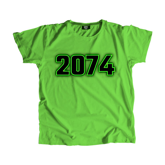 2074 Year Men Women Unisex T-Shirt (Liril Green)