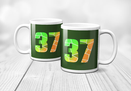 37 Number Mug (Olive Green)