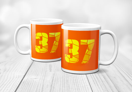 37 Number Mug (Orange)