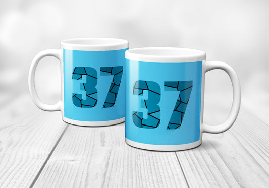 37 Number Mug (Sky Blue)