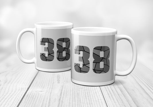 38 Number Mug (Melange Grey)