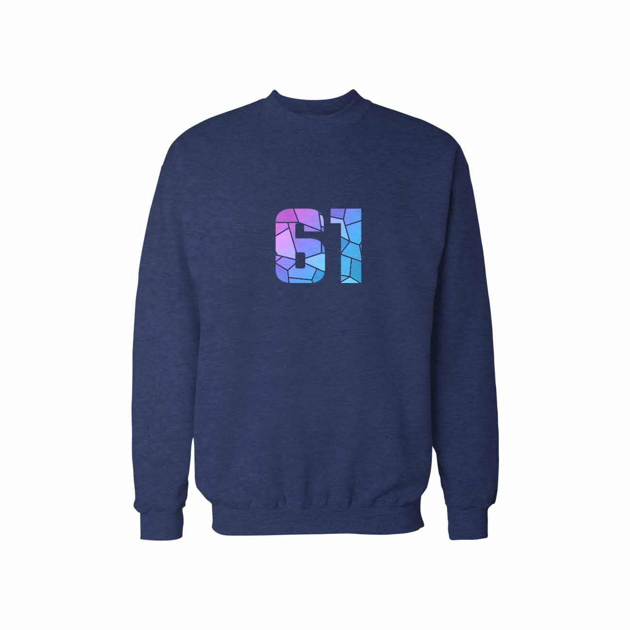 61 Number Unisex  Sweatshirt