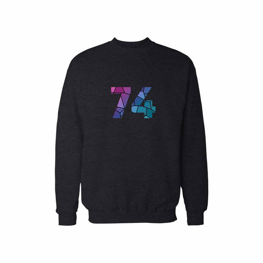 74 Number Unisex  Sweatshirt