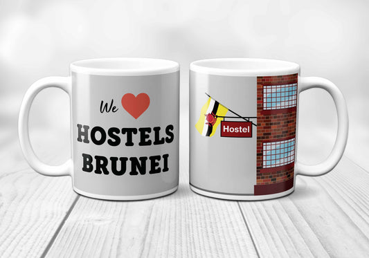 We Love BRUNEI Hostels Mug