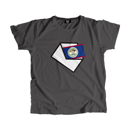 Belize Flag Mail Men Women Unisex T-Shirt