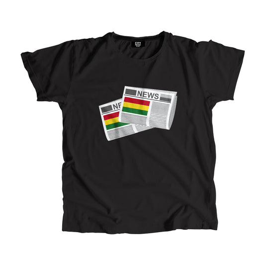 Bolivia Newspapers Unisex T-Shirt 