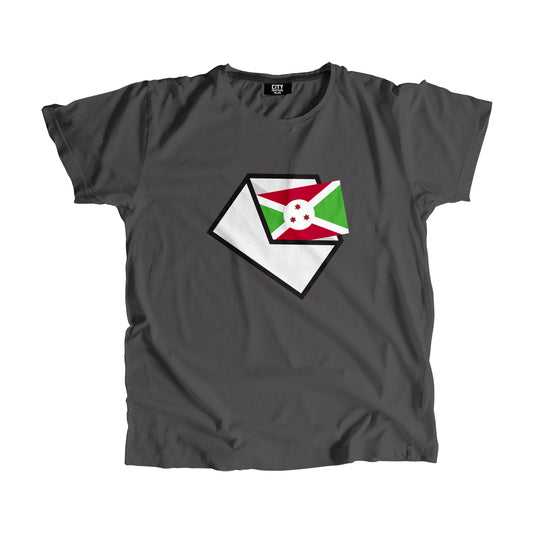 Burundi Flag Mail Men Women Unisex T-Shirt