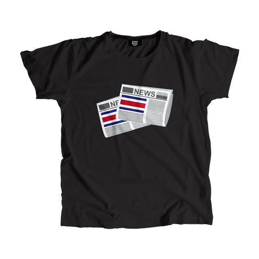 Costa Rica Newspapers Unisex T-Shirt 