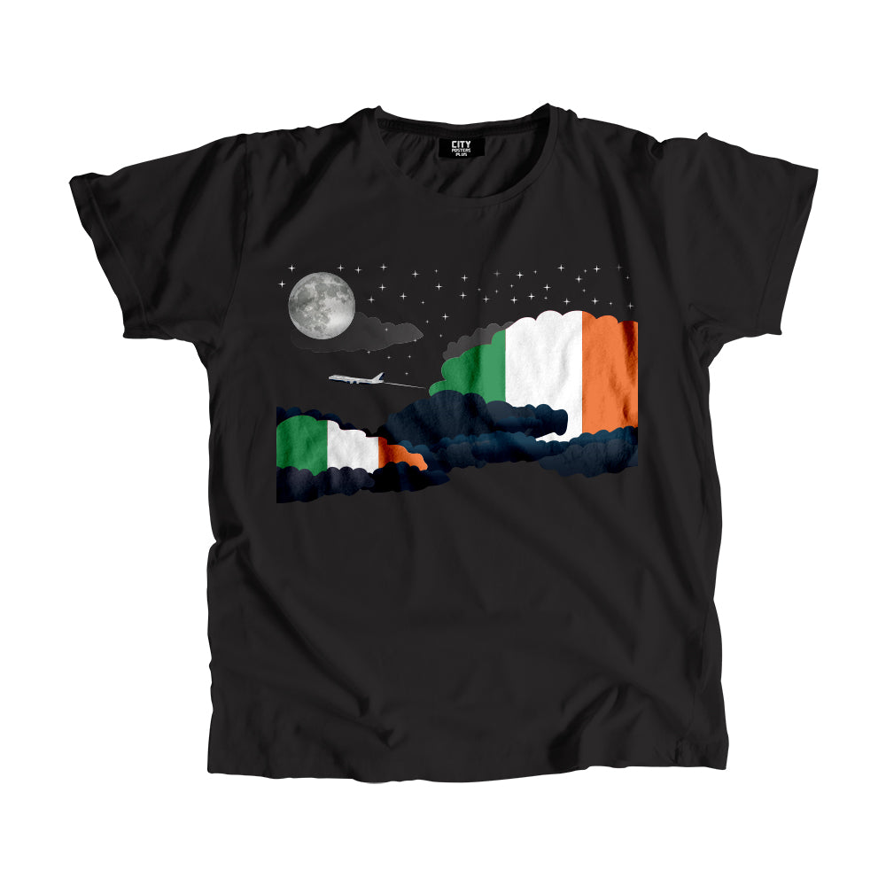 Ireland Flags Night Clouds Unisex T-Shirt