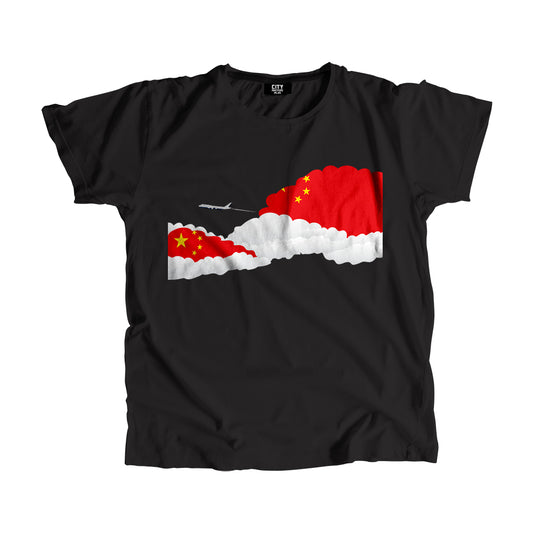 China Flags Day Clouds Unisex T-Shirt