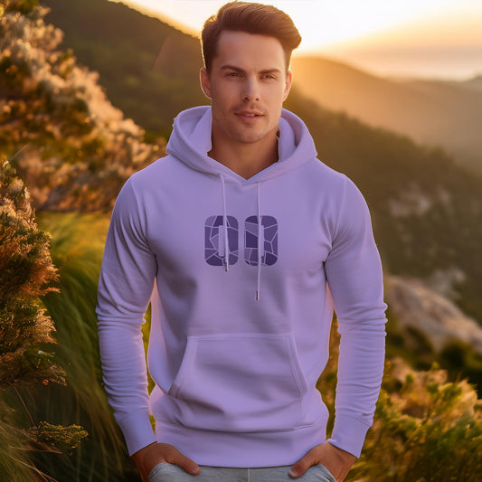 00 Number Unisex Hoodie (Iris Lavender)