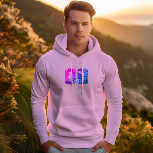 00 Number Unisex Hoodie (Light Pink)