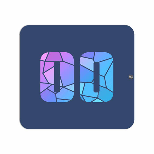 00 Number Mousepad (Navy Blue)