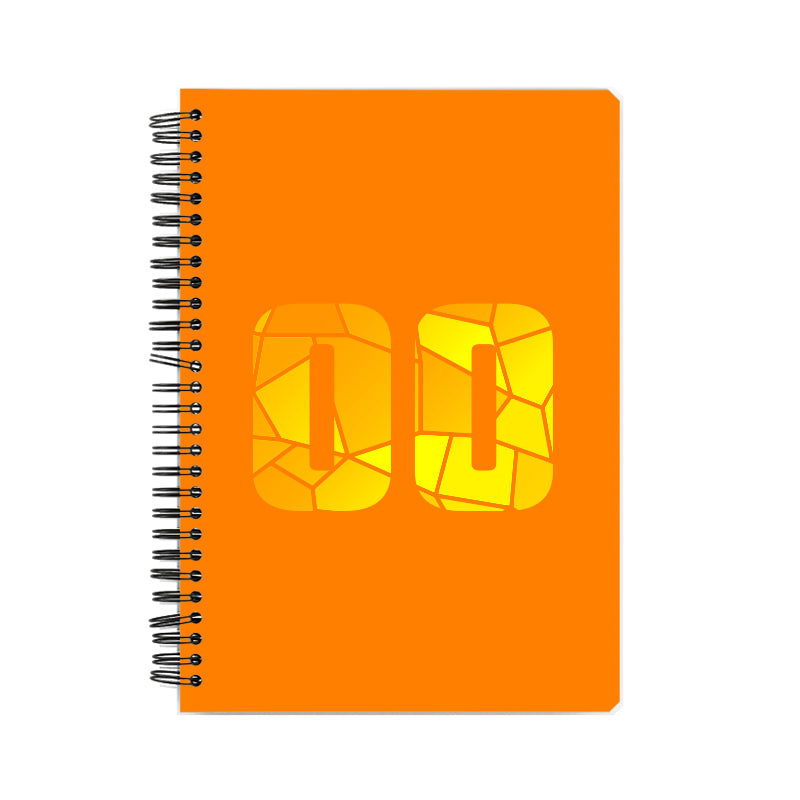 00 Number Notebook (Orange, A5 Size, 100 Pages, Ruled, 6 Pack)