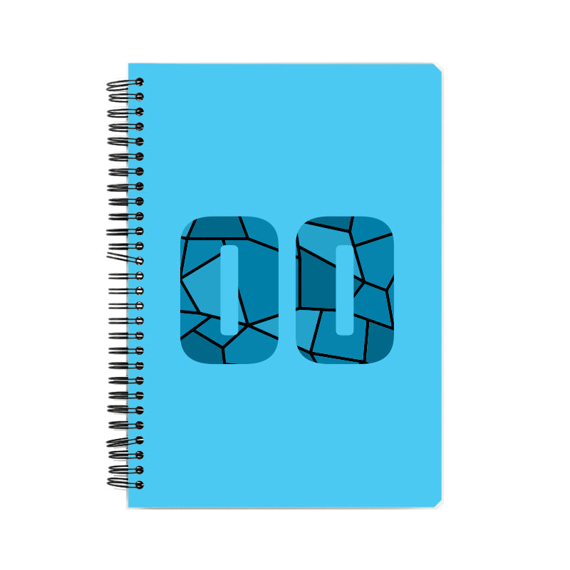 00 Number Notebook (Sky Blue, A5 Size, 100 Pages, Ruled, 6 Pack)