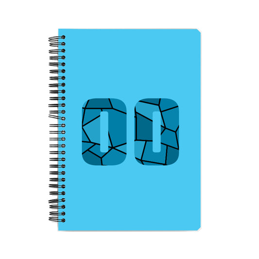 00 Number Notebook (Sky Blue, A5 Size, 100 Pages, Ruled, 6 Pack)