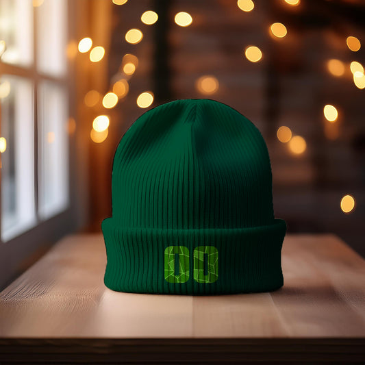 00 Number Cuffed Beanie (Spruce)