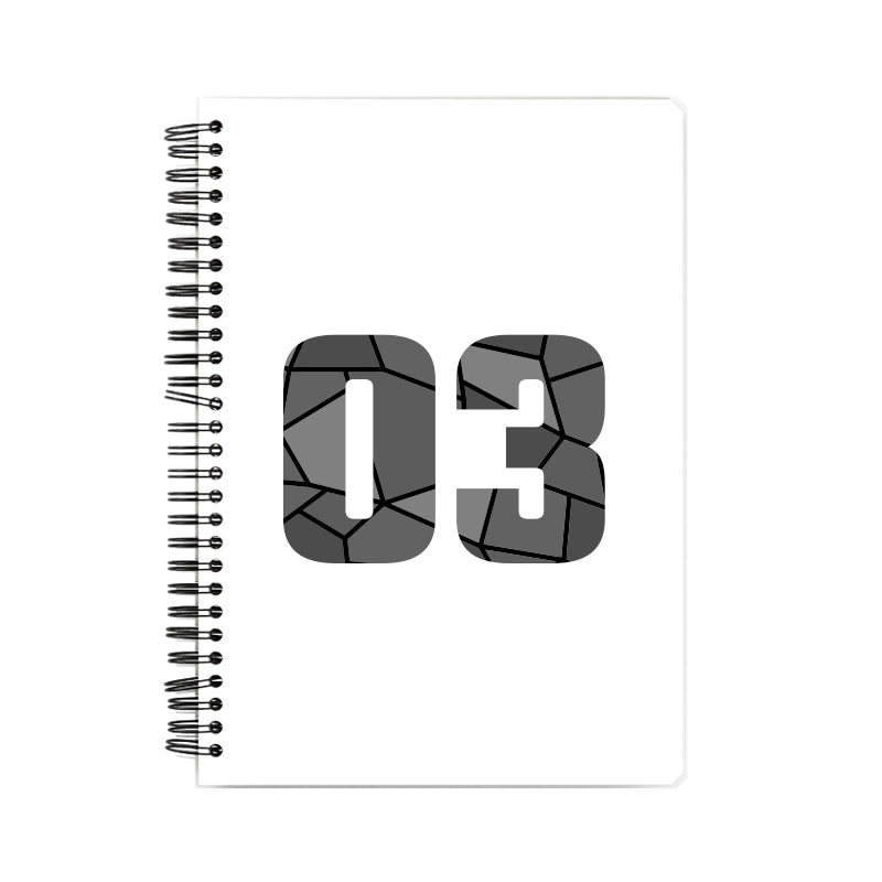 03 Number Notebook (White, A5 Size, 100 Pages, Ruled, 6 Pack)