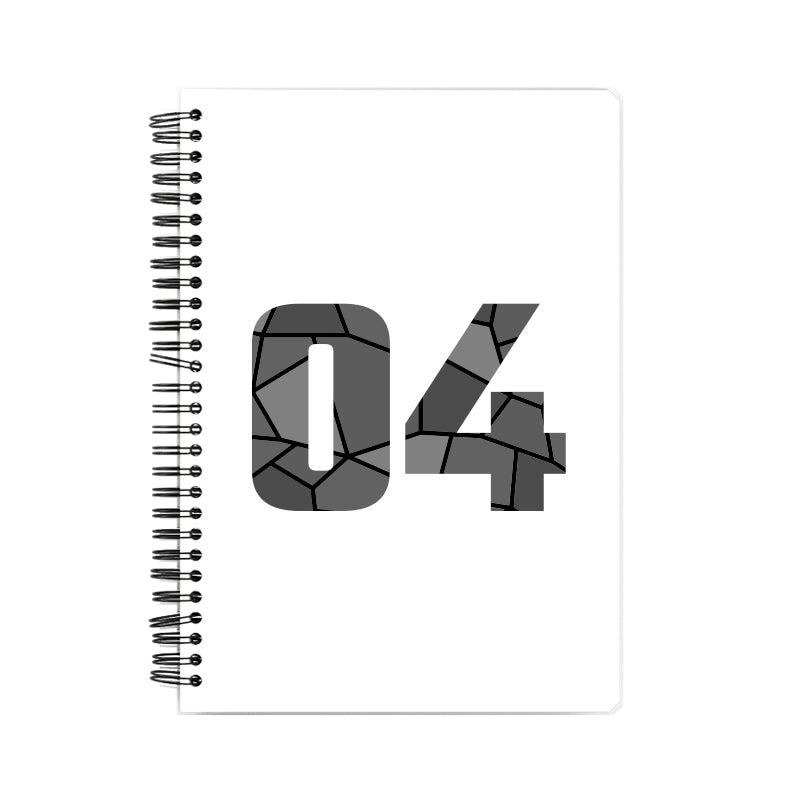 04 Number Notebook (White, A5 Size, 100 Pages, Ruled, 6 Pack)