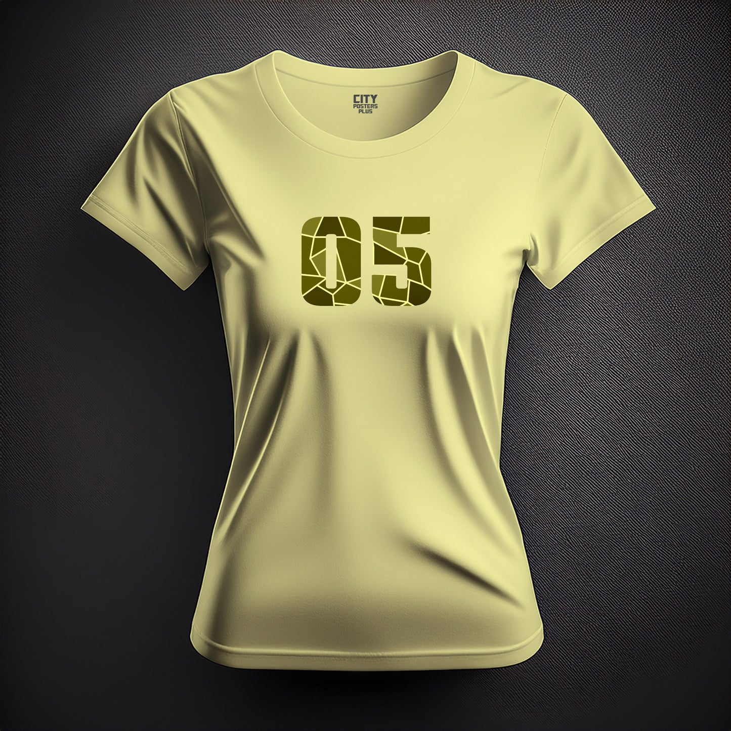 05 Number Women T-Shirt (Butter Yellow)