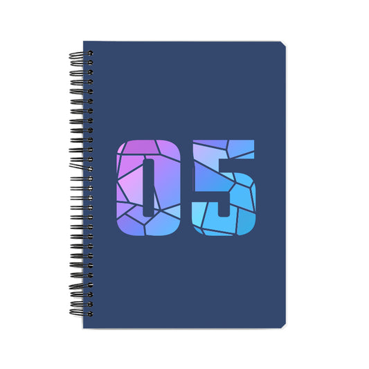 05 Number Notebook (Navy Blue, A5 Size, 100 Pages, Ruled, 6 Pack)
