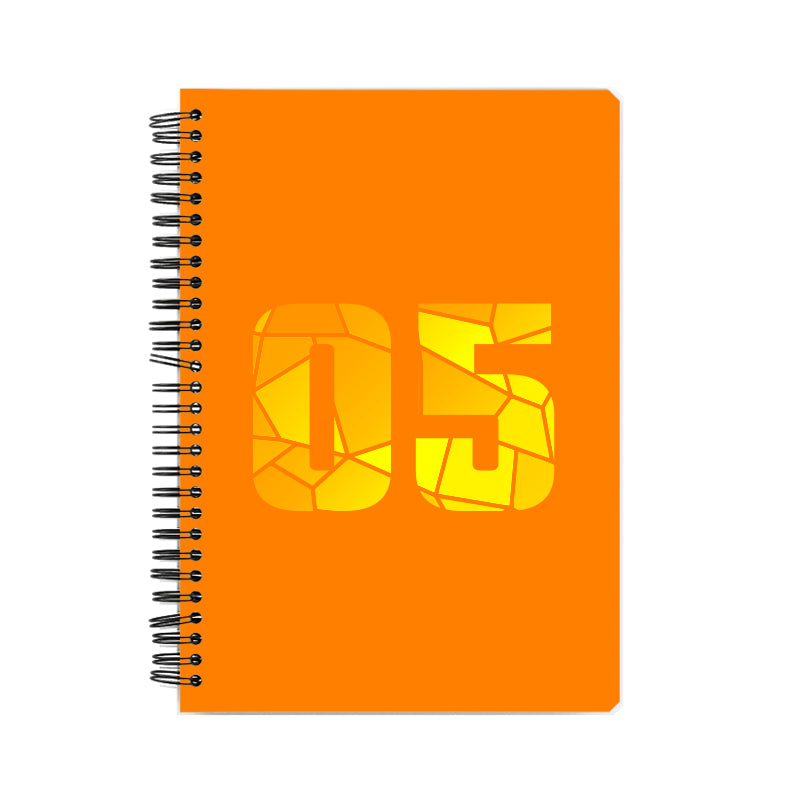 05 Number Notebook (Orange, A5 Size, 100 Pages, Ruled, 6 Pack)