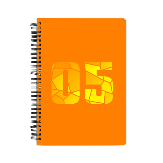 05 Number Notebook (Orange, A5 Size, 100 Pages, Ruled, 6 Pack)