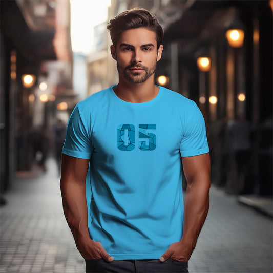 05 Number Unisex T-Shirt (Sky Blue)