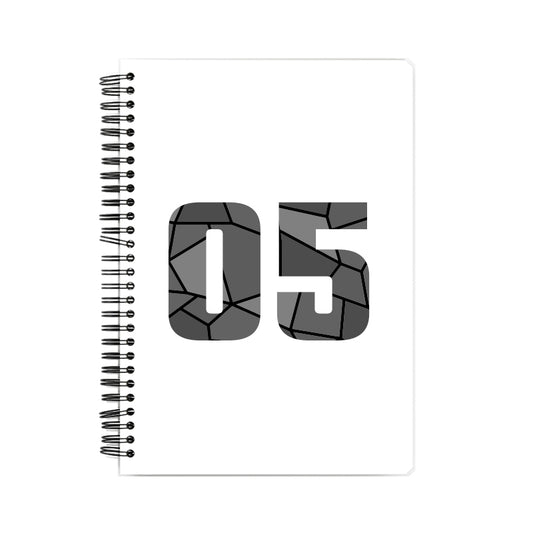 05 Number Notebook (White, A5 Size, 100 Pages, Ruled, 6 Pack)