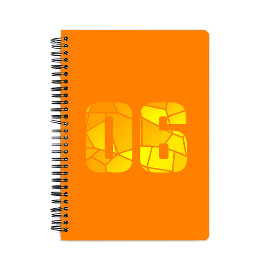 06 Number Notebook (Orange, A5 Size, 100 Pages, Ruled, 6 Pack)