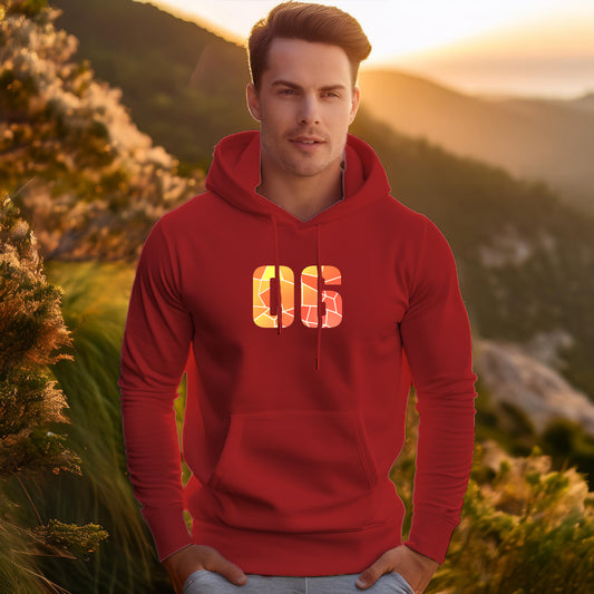 06 Number Unisex Hoodie (Red)