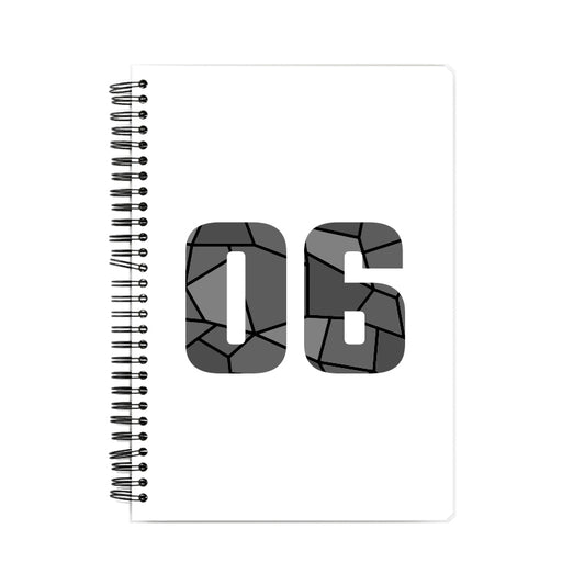 06 Number Notebook (White, A5 Size, 100 Pages, Ruled, 6 Pack)