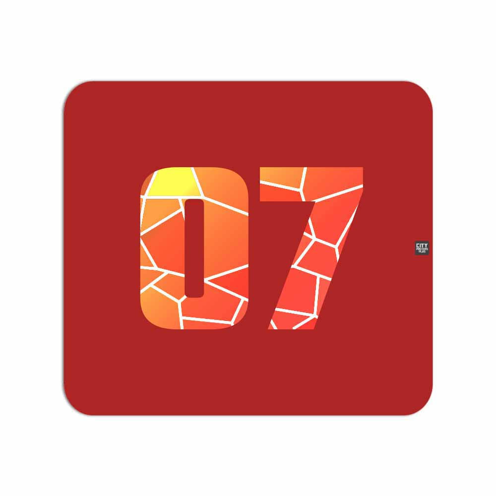 07 Number Mousepad (Red)