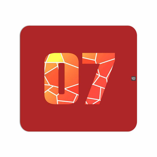 07 Number Mousepad (Red)