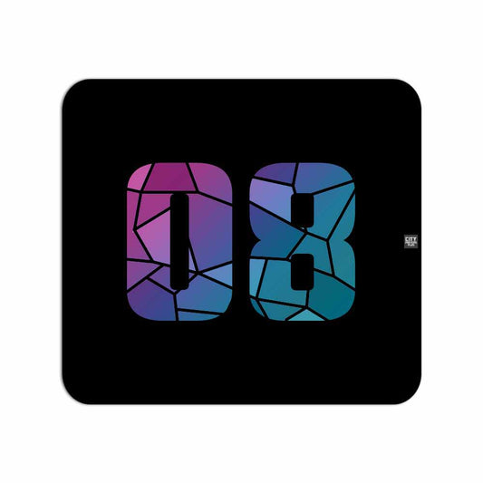 08 Number Mousepad (Black)