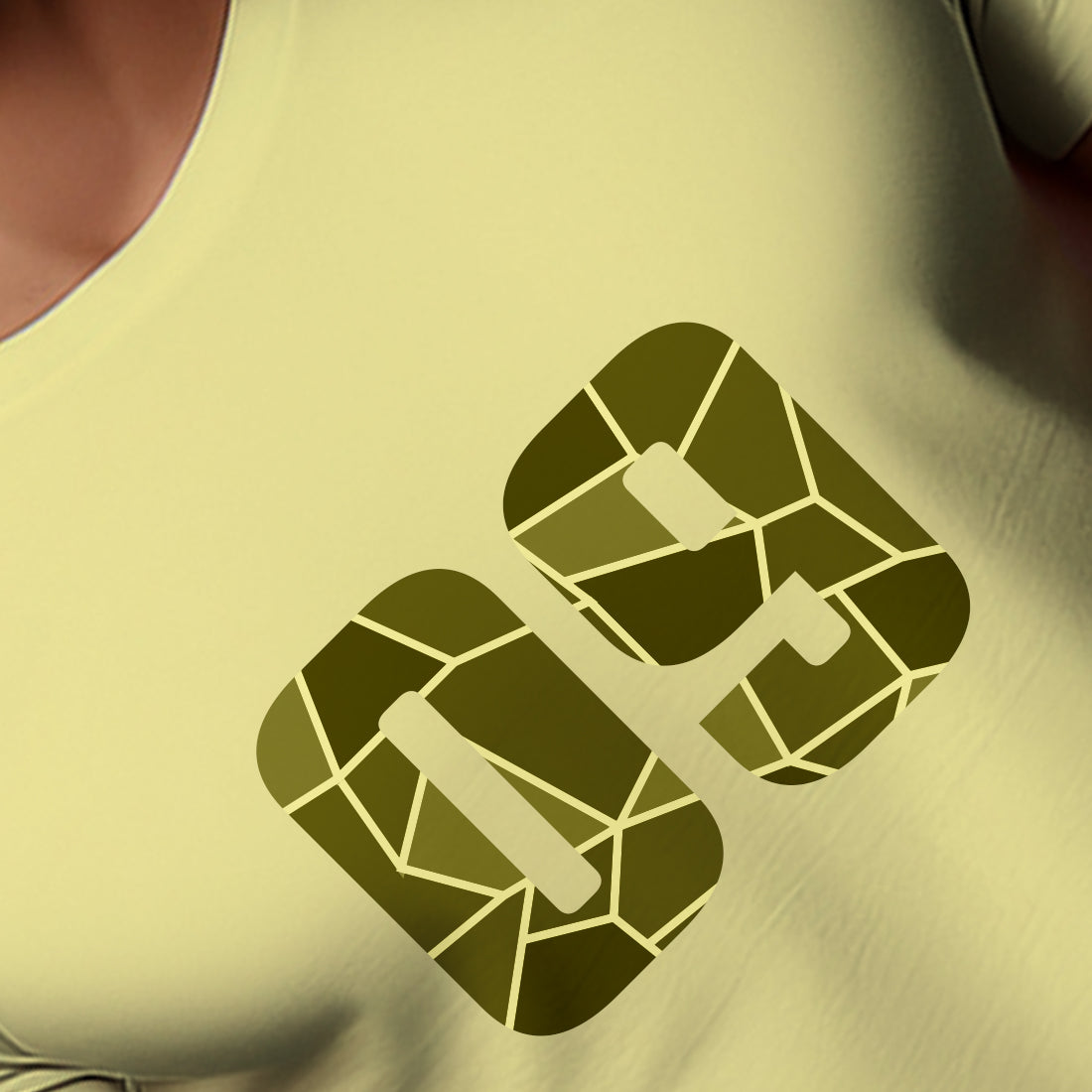 09 Number Men Unisex T-Shirt (Butter Yellow)