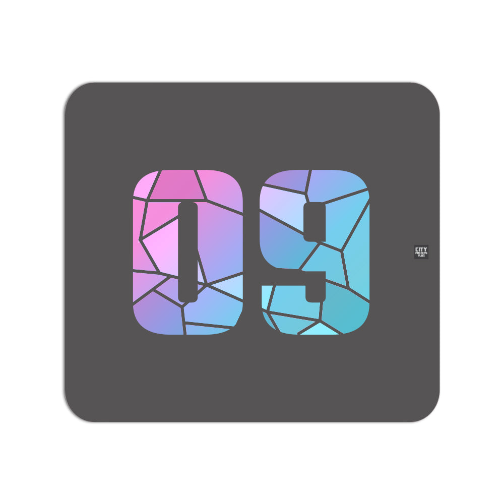 09 Number Mousepad (Charcoal Grey)