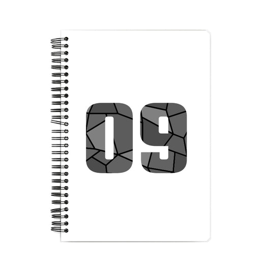 09 Number Notebook (White, A5 Size, 100 Pages, Ruled, 6 Pack)