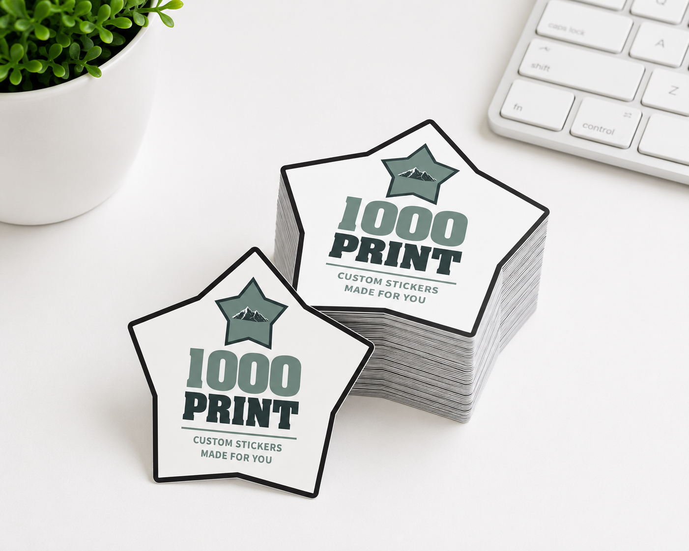 Custom Shape Sticker Singles | 1000 Print