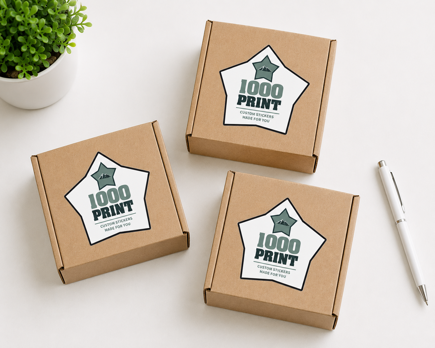 Custom Shape Sticker Singles | 1000 Print
