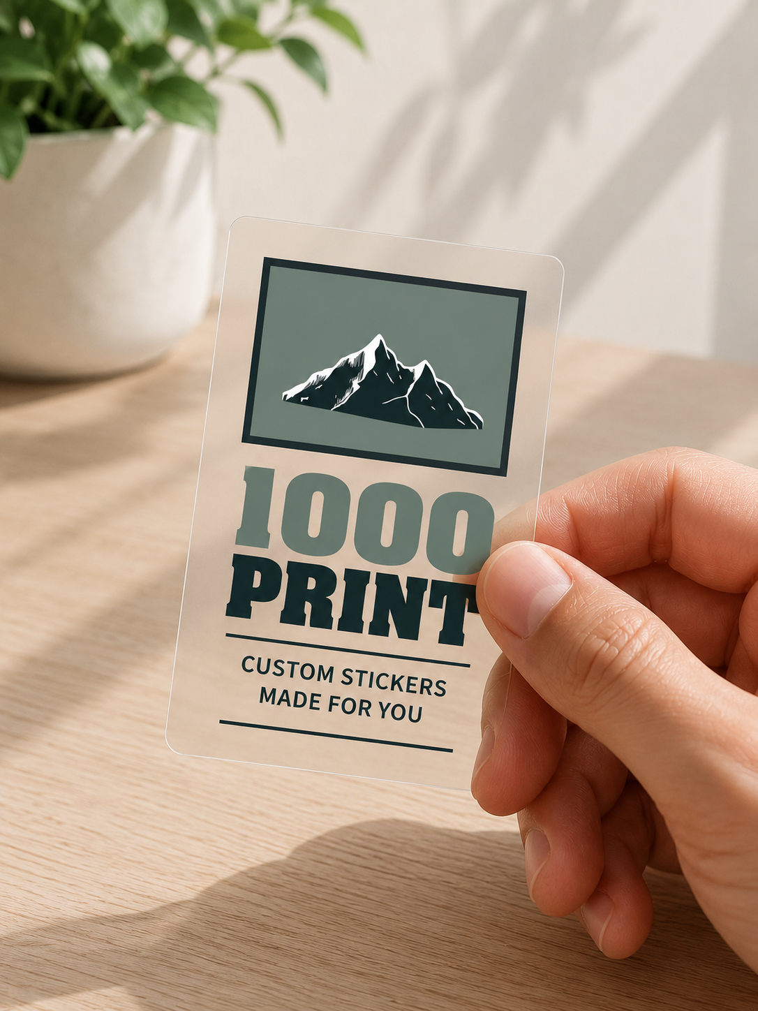 Custom Rectangle Clear Stickers | 1000 Print