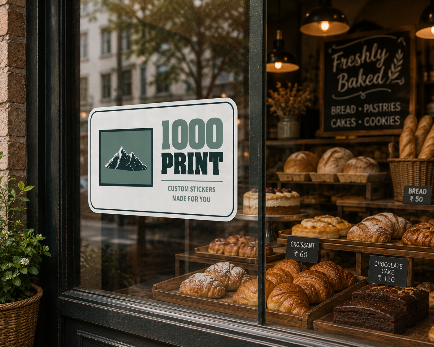 Custom Rounded Rectangle Roll Label Stickers | 1000 Print