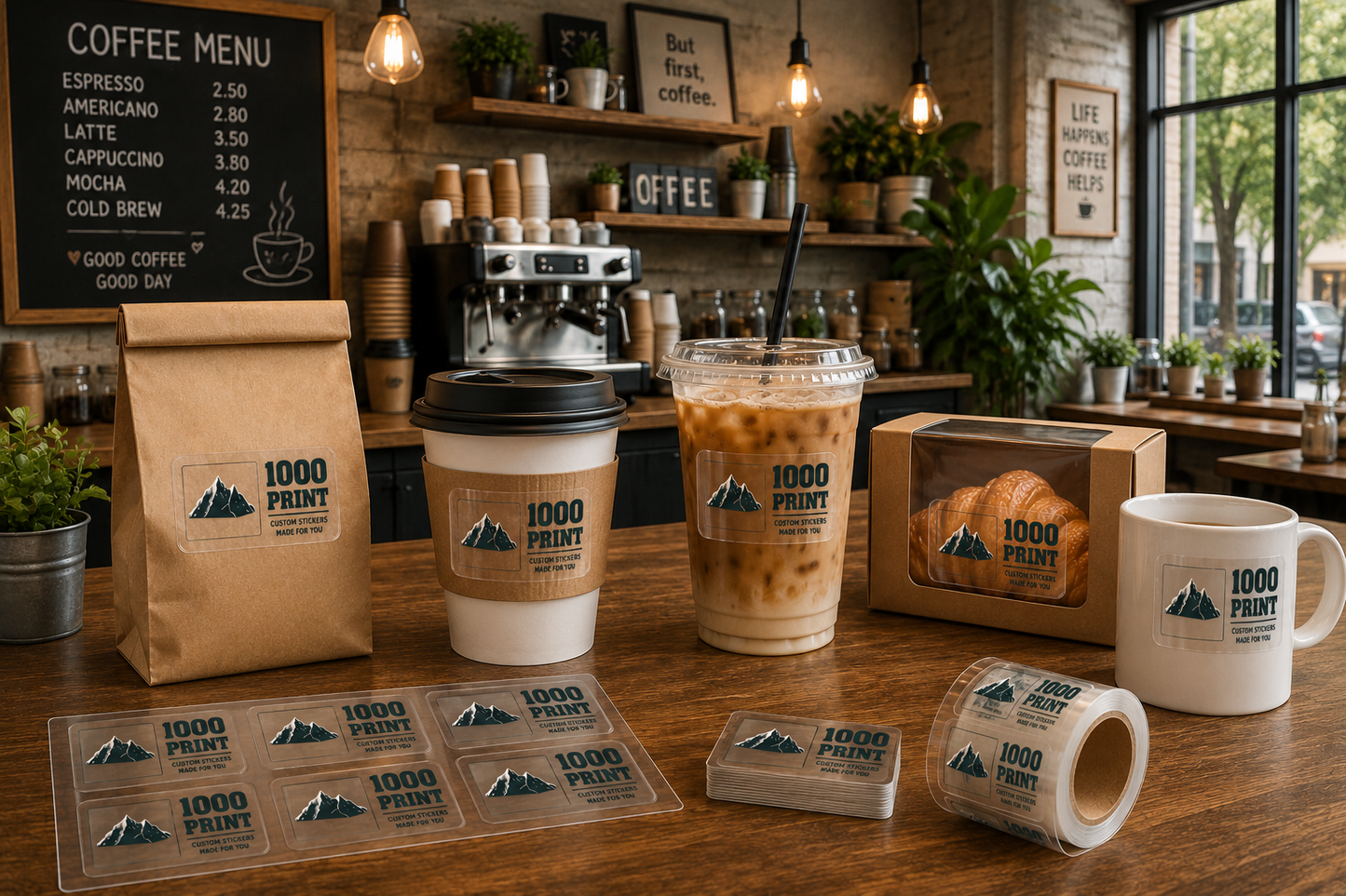 Custom Rounded Rectangle Clear Sheet Labels | 1000 Print
