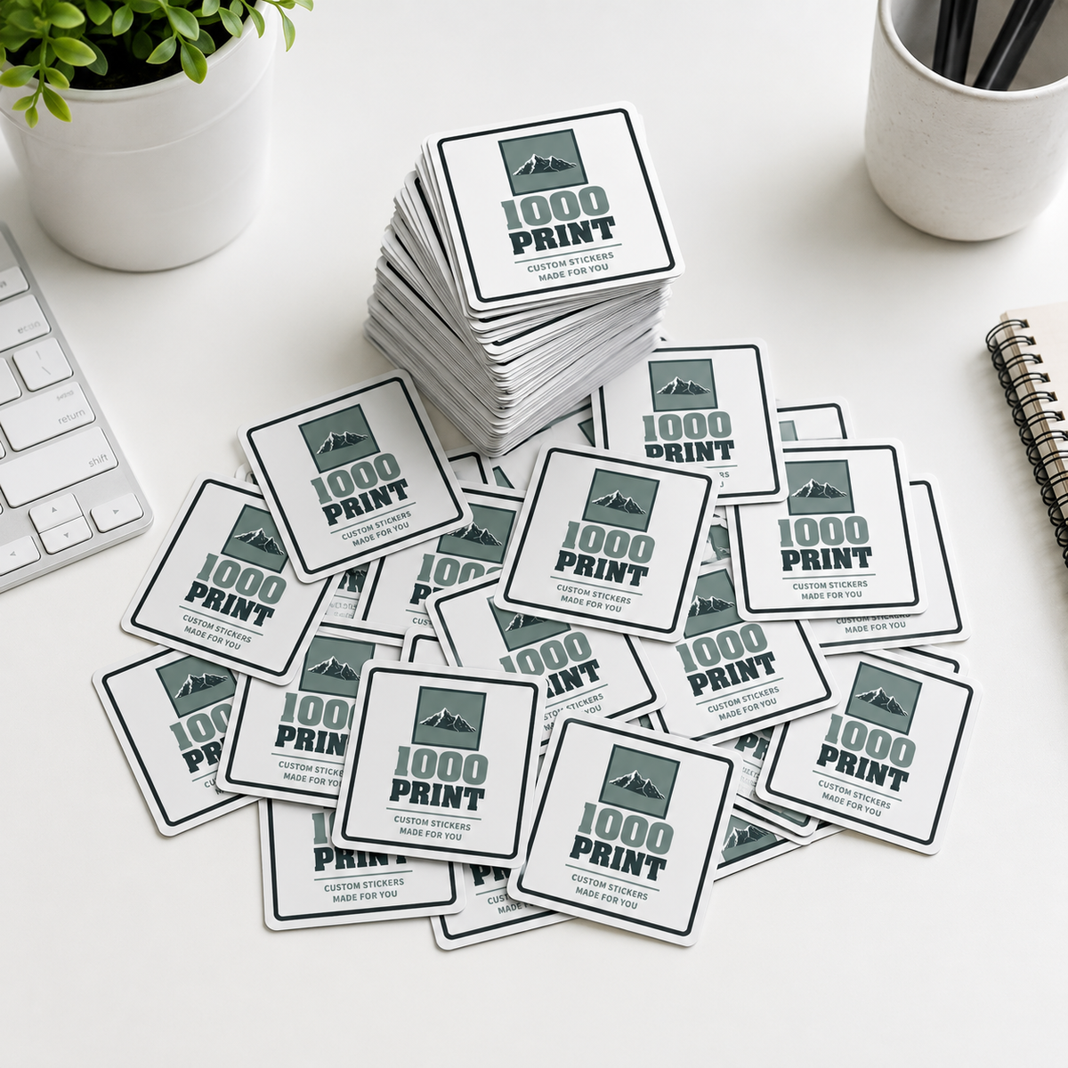 Custom Square Sticker Singles | 1000 Print