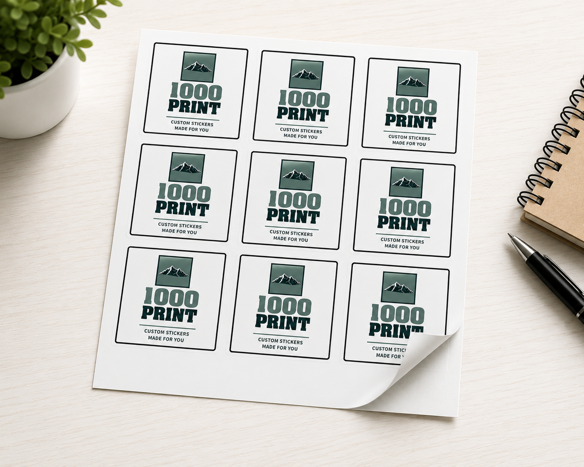 Custom Square Sheet Stickers  | 1000 Print