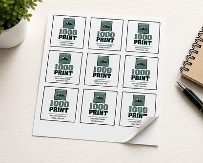 Custom Square Sheet Stickers  | 1000 Print