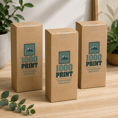Custom Square Clear Stickers | 1000 Print