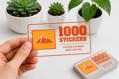Custom Rectangle Clear Stickers | 1000 Stickers